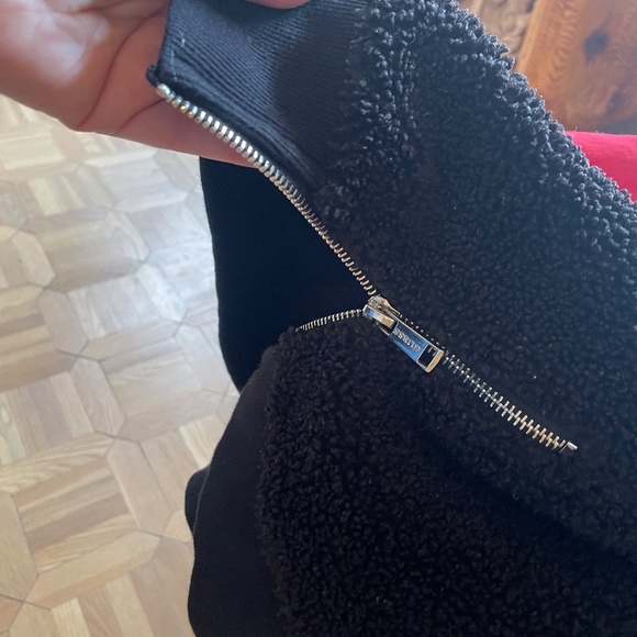 GUESS Men's 1/4 zip pullover fleece SMALL side zip Retro - Picture 5 of 5